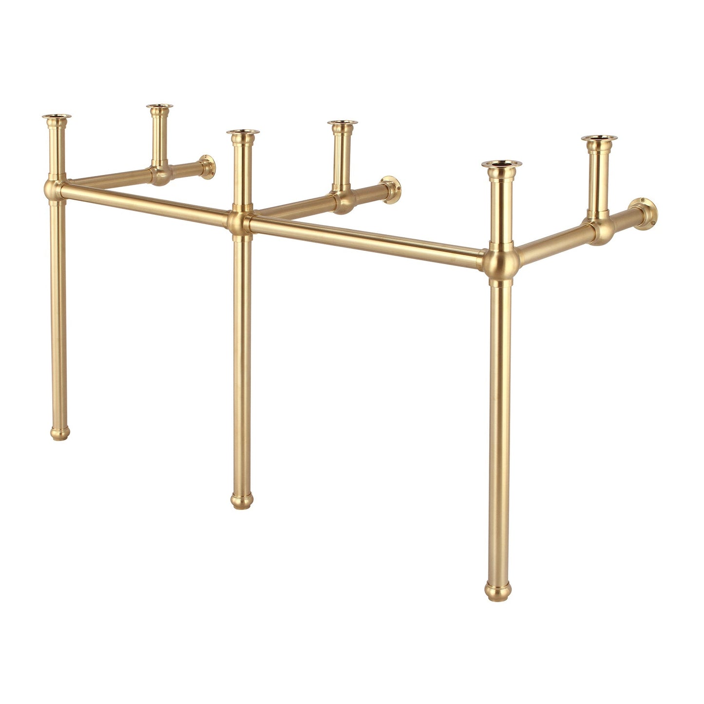 Water Creation Embassy 60" Wide Double Wash Stand Only in Satin Gold Finish