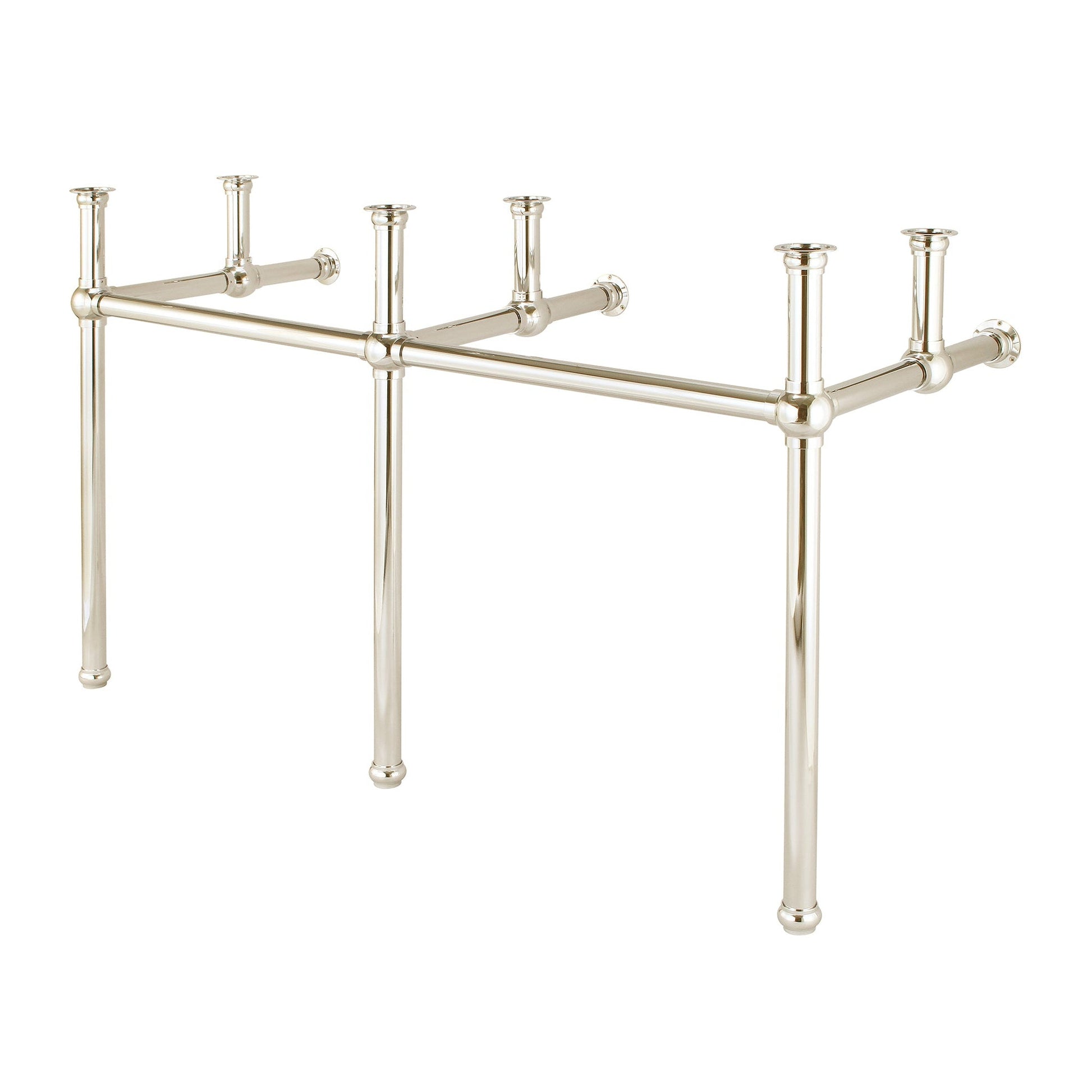 Water Creation Embassy 60" Wide Double Wash Stand and P-Trap included in Polished Nickel (PVD) Finish