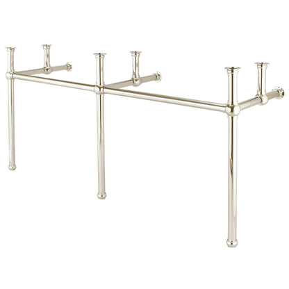 Water Creation Embassy 72" Wide Double Wash Stand Only in Polished Nickel (PVD) Finish