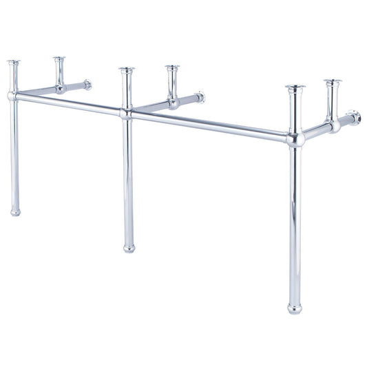 Water Creation Embassy 72" Wide Double Wash Stand and P-Trap included in Chrome Finish