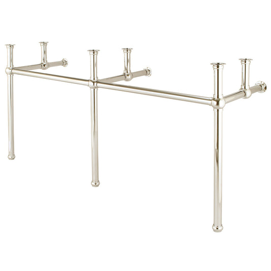Water Creation Embassy 72" Wide Double Wash Stand and P-Trap included in Polished Nickel (PVD) Finish