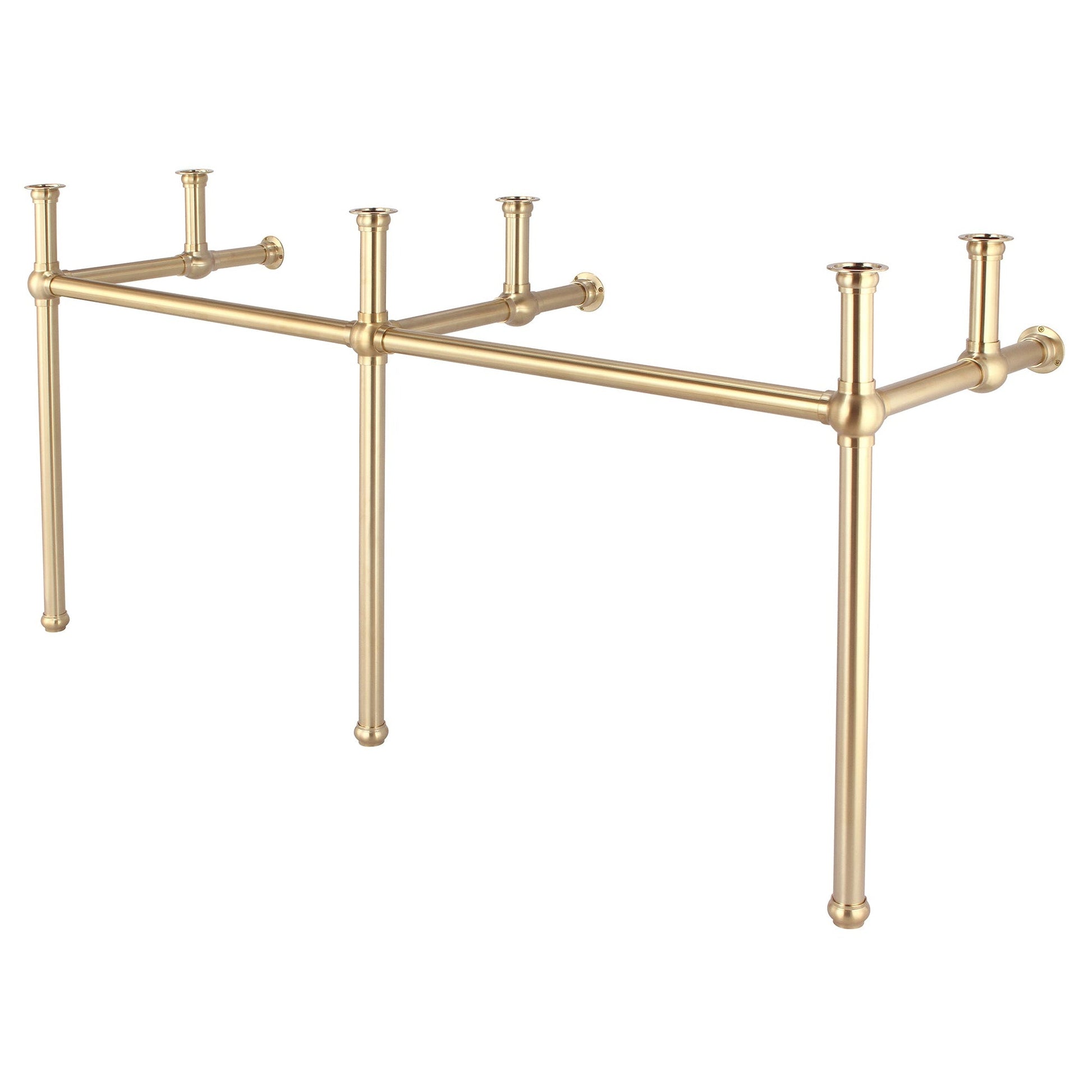 Water Creation Embassy 72" Wide Double Wash Stand and P-Trap included in Satin Gold Finish