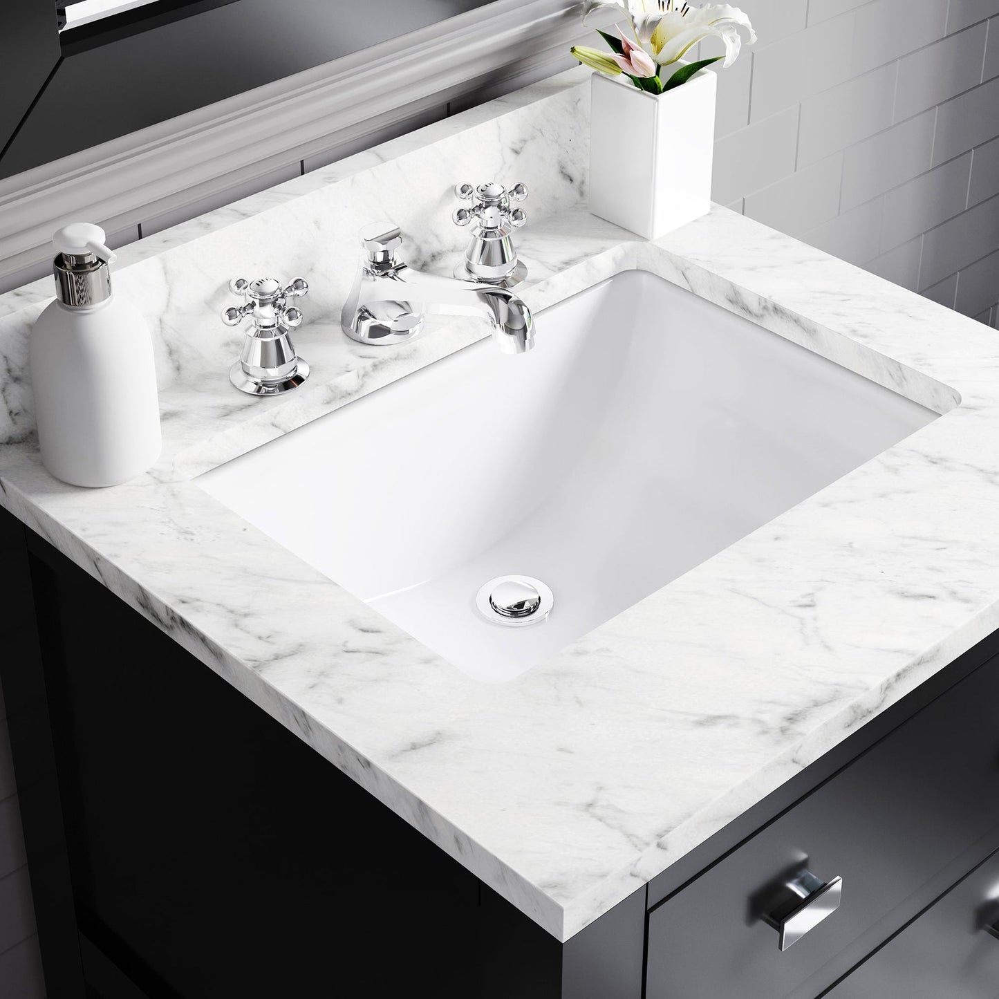 Water Creation Madalyn 24" Espresso Single Sink Bathroom Vanity With Faucet