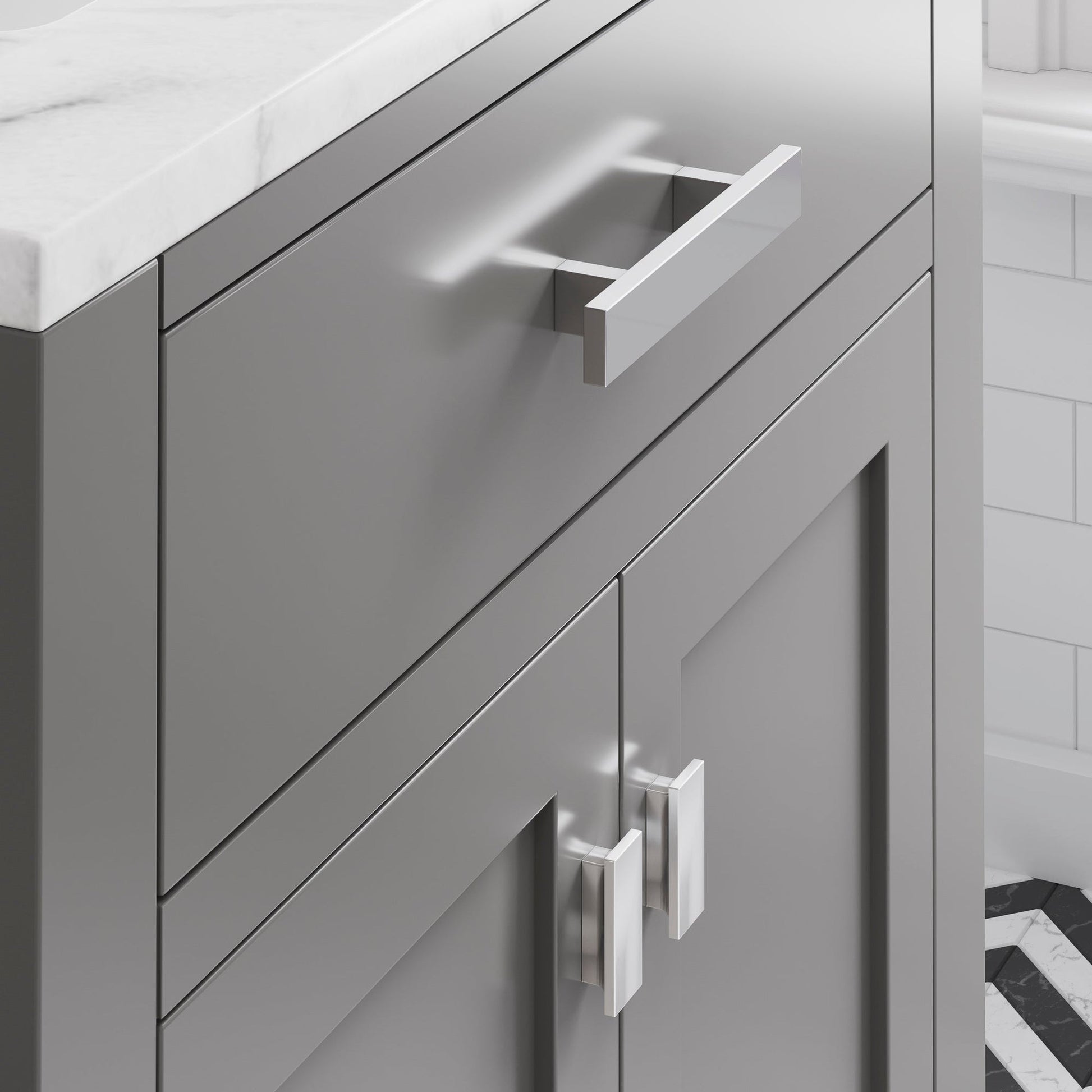 Water Creation Madison 30" Cashmere Grey Single Sink Bathroom Vanity With Faucet