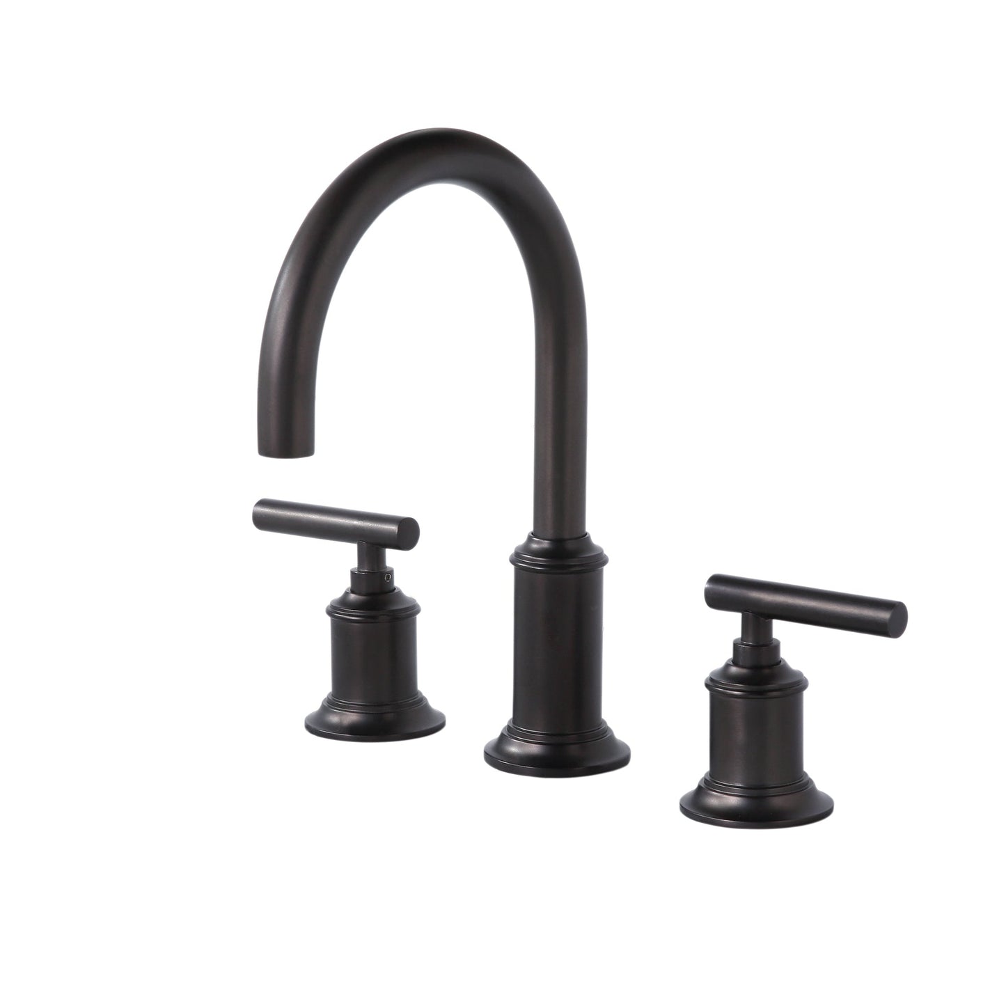 Water Creation Modern Gooseneck Spout Widespread Faucet F2-0014 Bronze Solid Brass Faucet