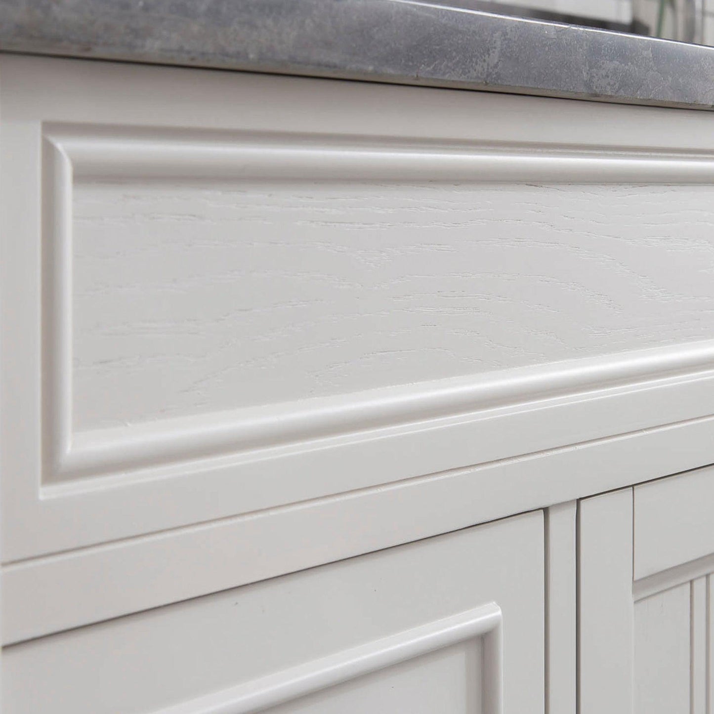 Water Creation Potenza 48" Bathroom Vanity in Earl Grey Finish with Blue Limestone Top with Faucet and Mirror