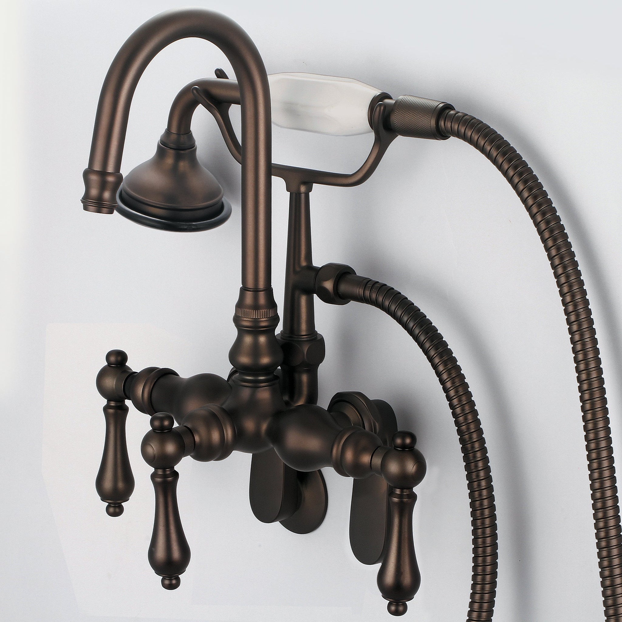 Water Creation Vintage Classic Adjustable Spread Wall Mount Tub F6-001 ...