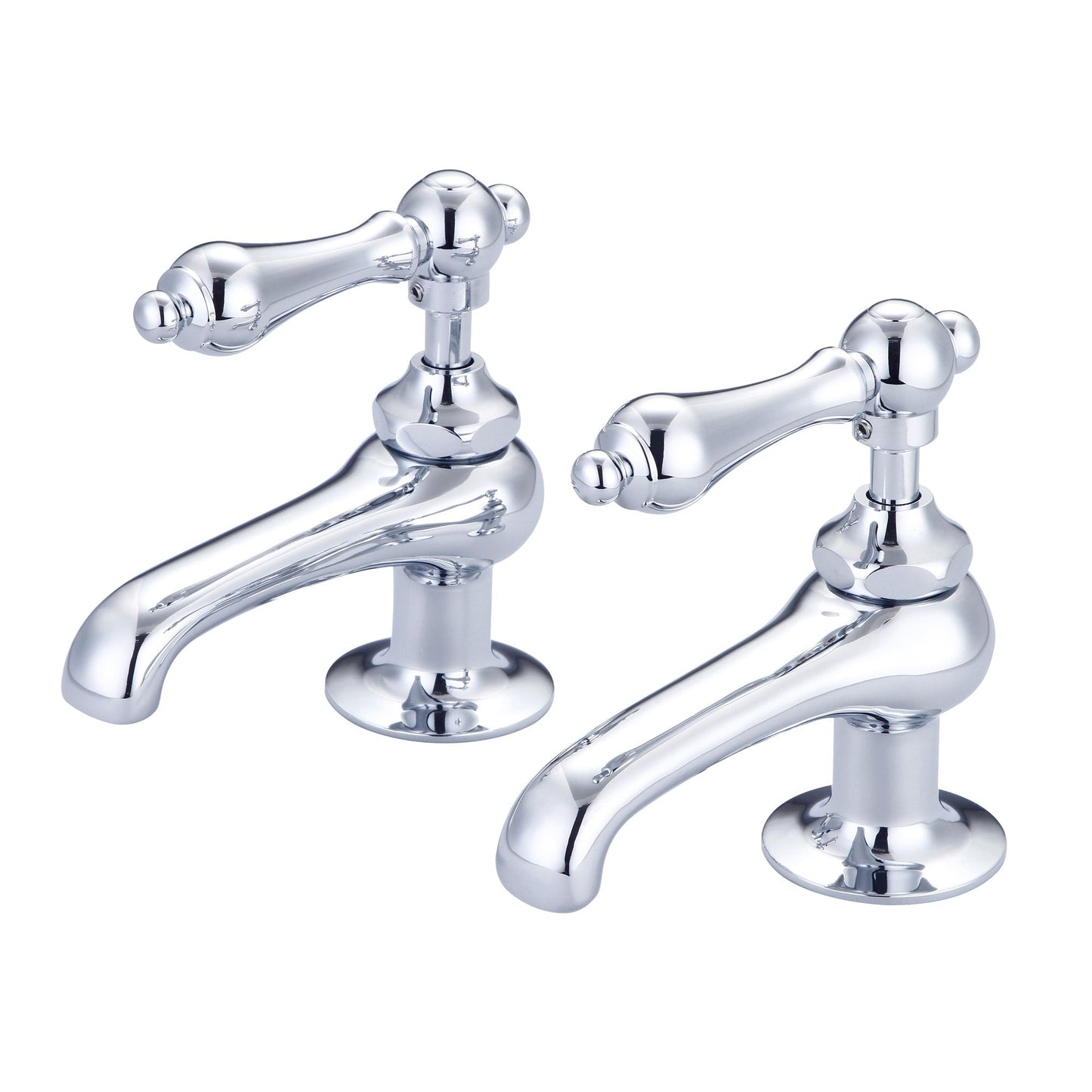 Water Creation Vintage Classic Basin Cocks Lavatory F1-0003 1.88" Silver Solid Brass Faucet With Metal Lever Handles Without Labels