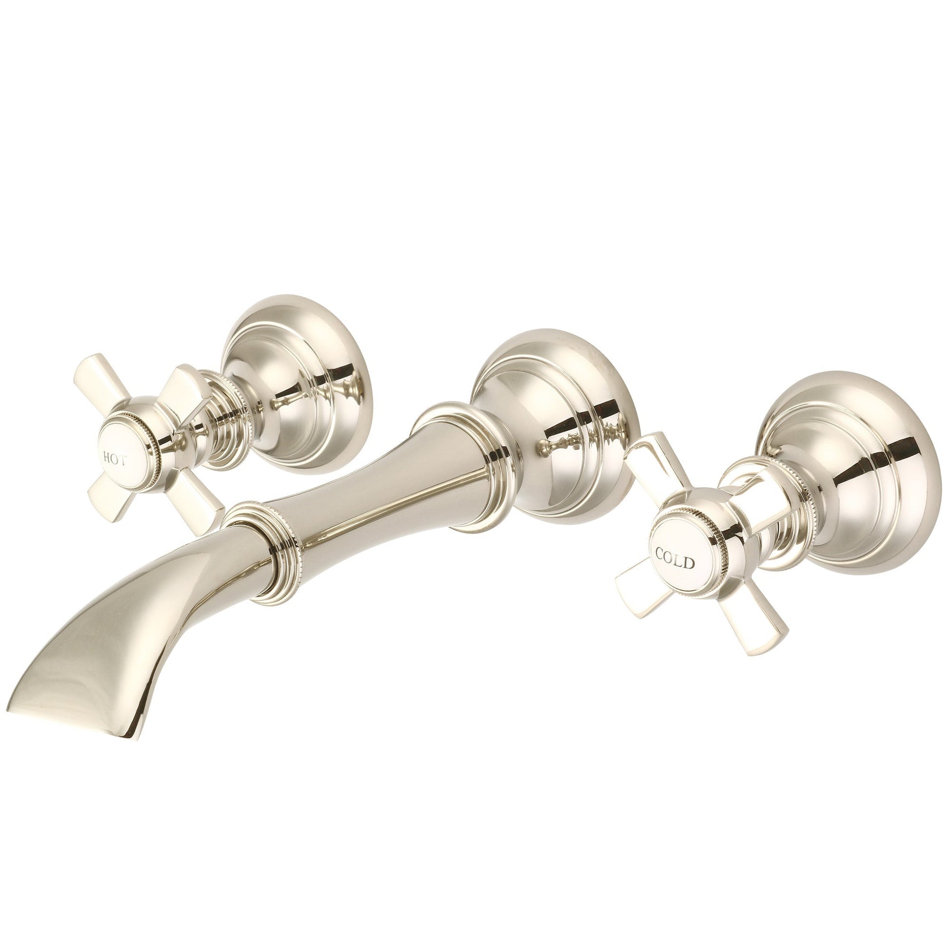 Water Creation Waterfall Style Wall-Mounted Lavatory F4-0004 8" Ivory Solid Brass Faucet