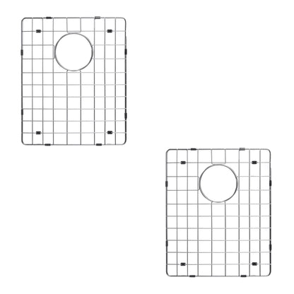 Water Creation Zero Radius 50/50 Double Bowl Stainless Steel Hand Made Drop In 33 Inch X 22 Inch Sink With Drains, Strainers, And Bottom Grids