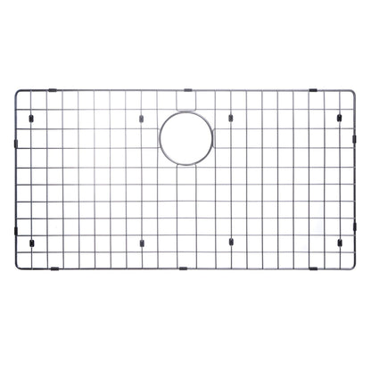 Water Creation Zero Radius Single Bowl Stainless Steel Hand Made Apron Front 36 Inch X 22 Inch Sink With Drain, Strainer, And Bottom Grid