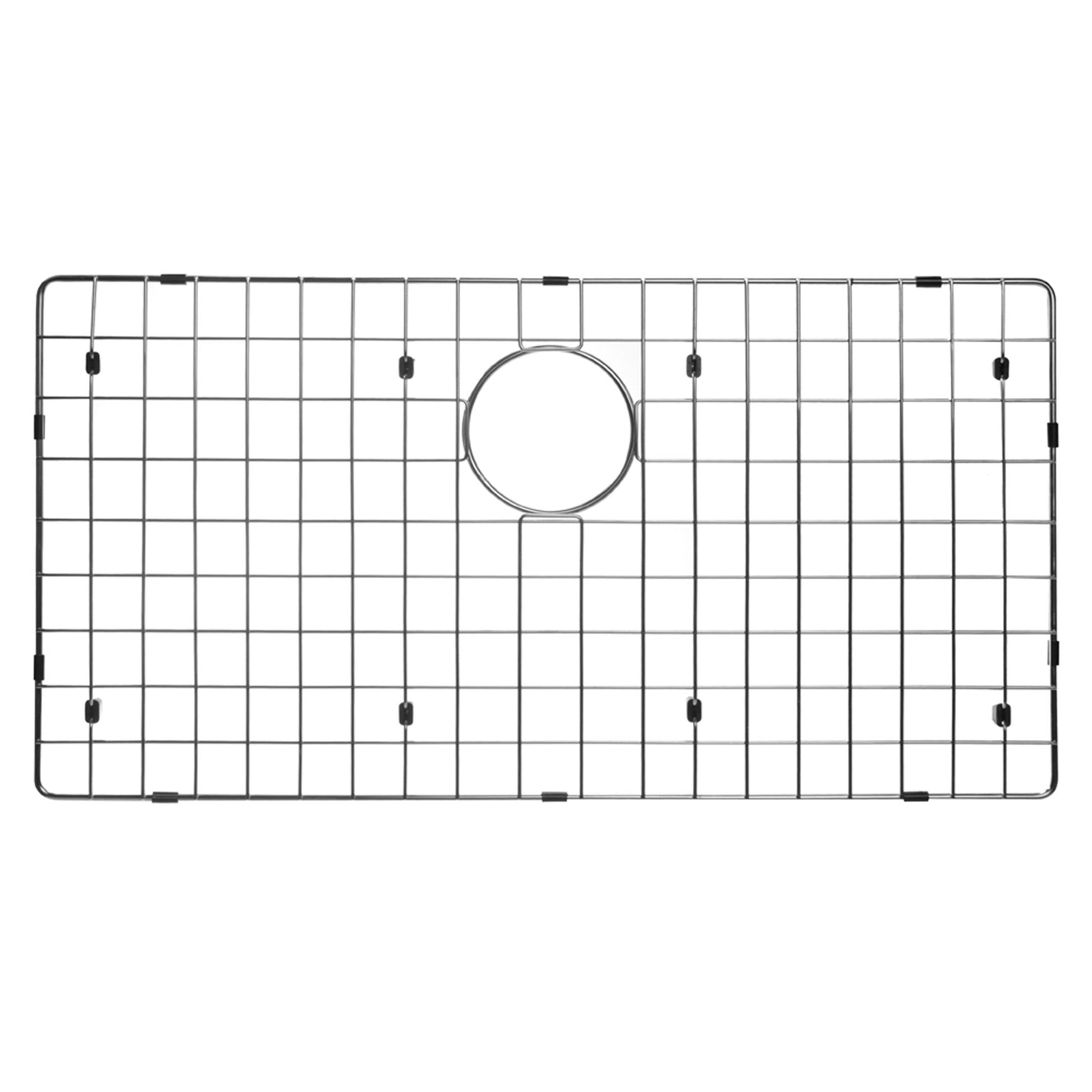 Water Creation Zero Radius Single Bowl Stainless Steel Hand Made Drop In 33 Inch X 22 Inch Sink With Drain, Strainer, And Bottom Grid