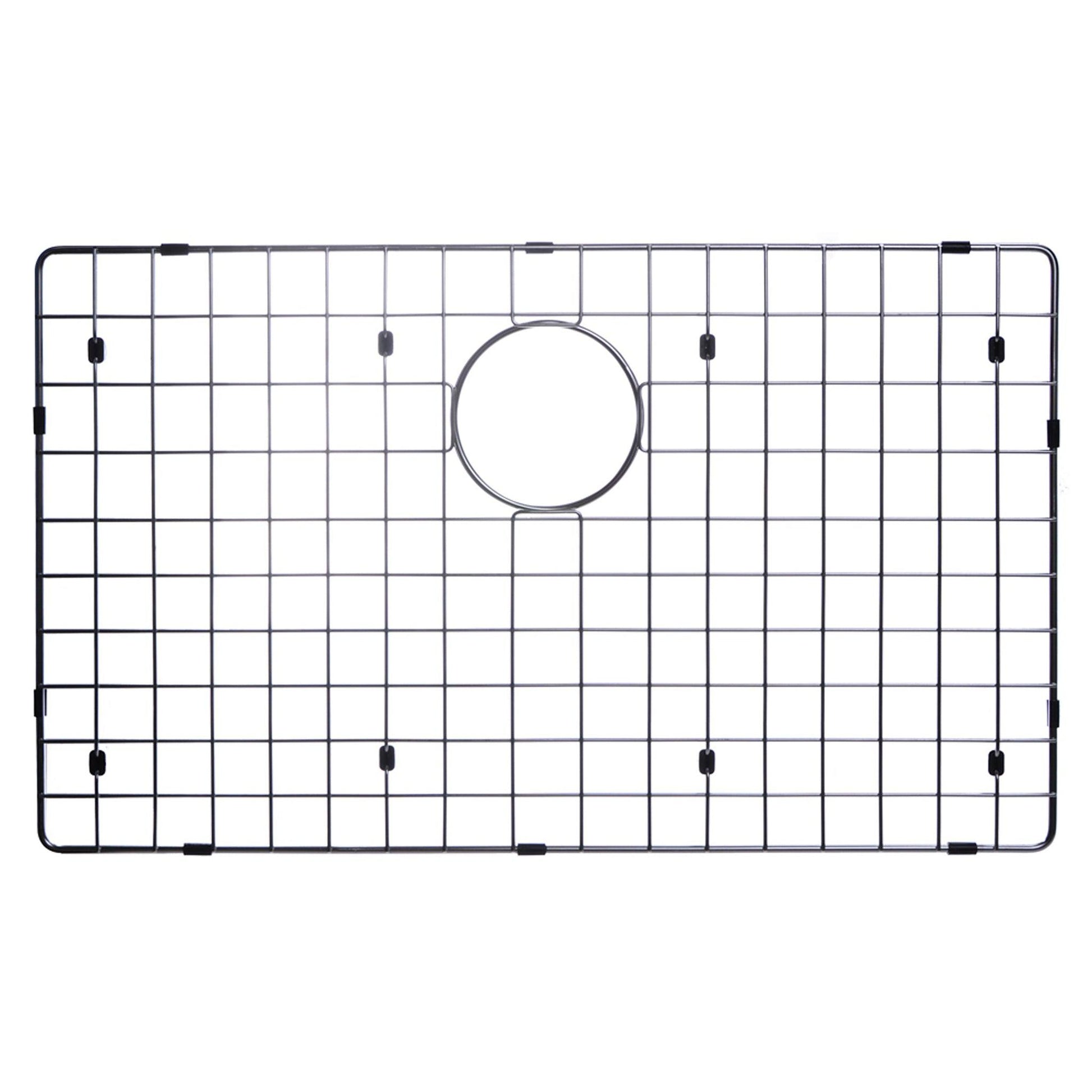 Water Creation Zero Radius Single Bowl Stainless Steel Hand Made Undermount 32 Inch X 19 Inch Sink With Drain, Strainer, And Bottom Grid