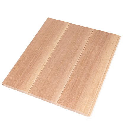 PROSAUNAS Cedar 1/2" x 4" x 1' Natural Cedar Wood Vertical Grain, Tongue & Groove, V-Joint 2 Edges Sauna Wall Panelling