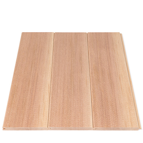 PROSAUNAS Cedar 1/2" x 4" x 10' Natural Cedar Wood Vertical Grain, Tongue & Groove, V-Joint 2 Edges Sauna Wall Panelling