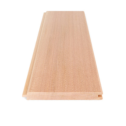PROSAUNAS Cedar 1/2" x 4" x 1' Natural Cedar Wood Vertical Grain, Tongue & Groove, V-Joint 2 Edges Sauna Wall Panelling
