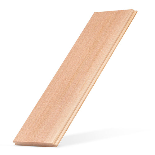 PROSAUNAS Cedar 1/2" x 4" x 12' Natural Cedar Wood Vertical Grain, Tongue & Groove, V-Joint 2 Edges Sauna Wall Panelling