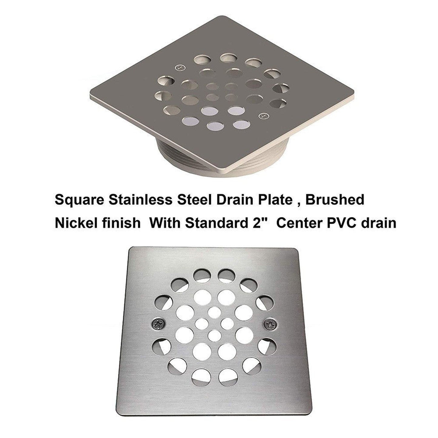 WoodBridge 60" x 32" Black Solid Tileable Integrated Center PVC Drain Shower Base With MBSDC6076-C Polished Chrome Hardware Shower Door and SWP603696-1-SU-H White High Gloss Vertical Pattern 3-Panel Shower Wall Kit