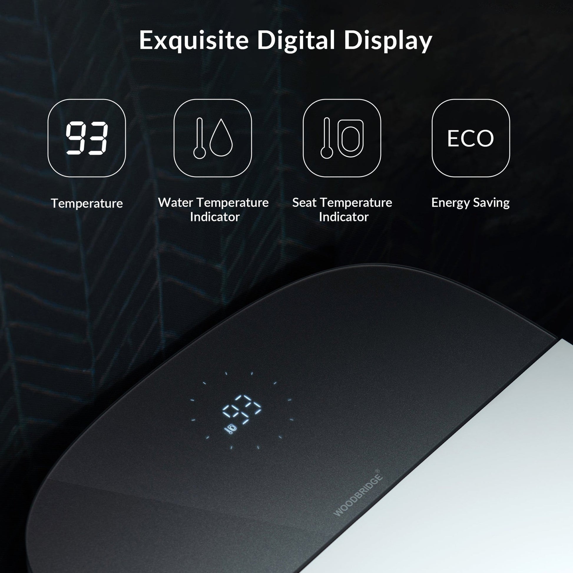 WoodBridge B0930S Smart Bidet Toilet With 1.28 GPF Dual Flush Auto Open & Close, Auto Flush, Foot Sensor Flush, 1000 Gram Map Flushing Score,LED Display, Chair Height Design and Cleaning Foam Dispenser