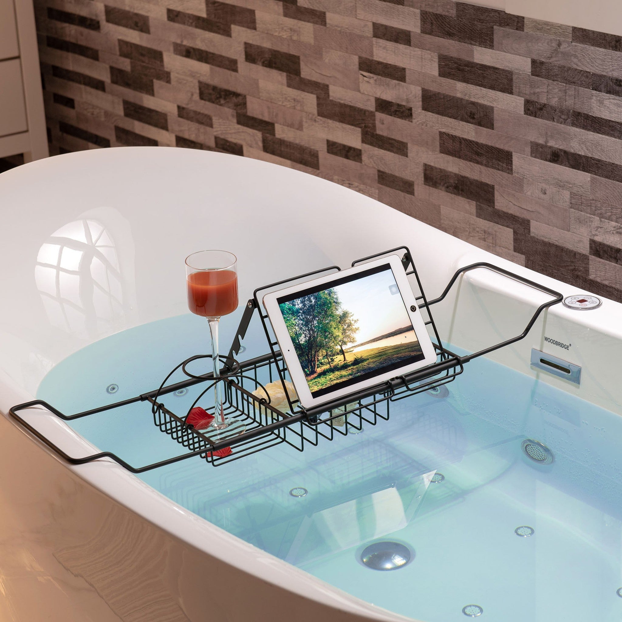 WoodBridge Bathtub Caddy Tray - Thumbnail 3
