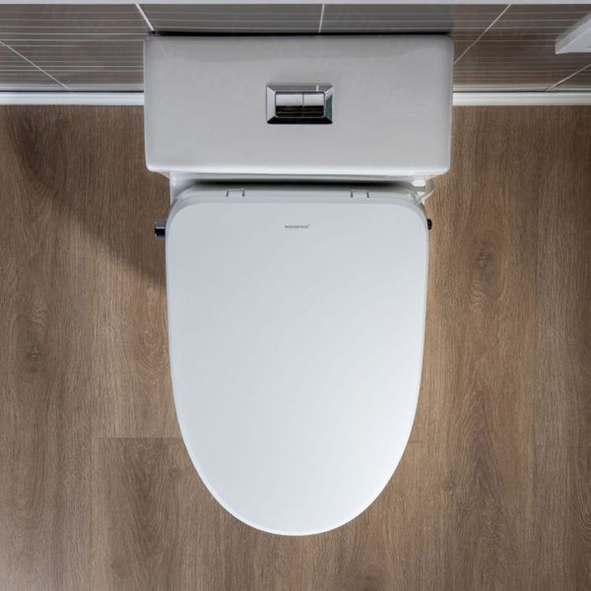 WoodBridge T-0044 White One Piece 1.1GPF/1.6 GPF Dual Flush Elongated Toilet With Advance Smart Bidet