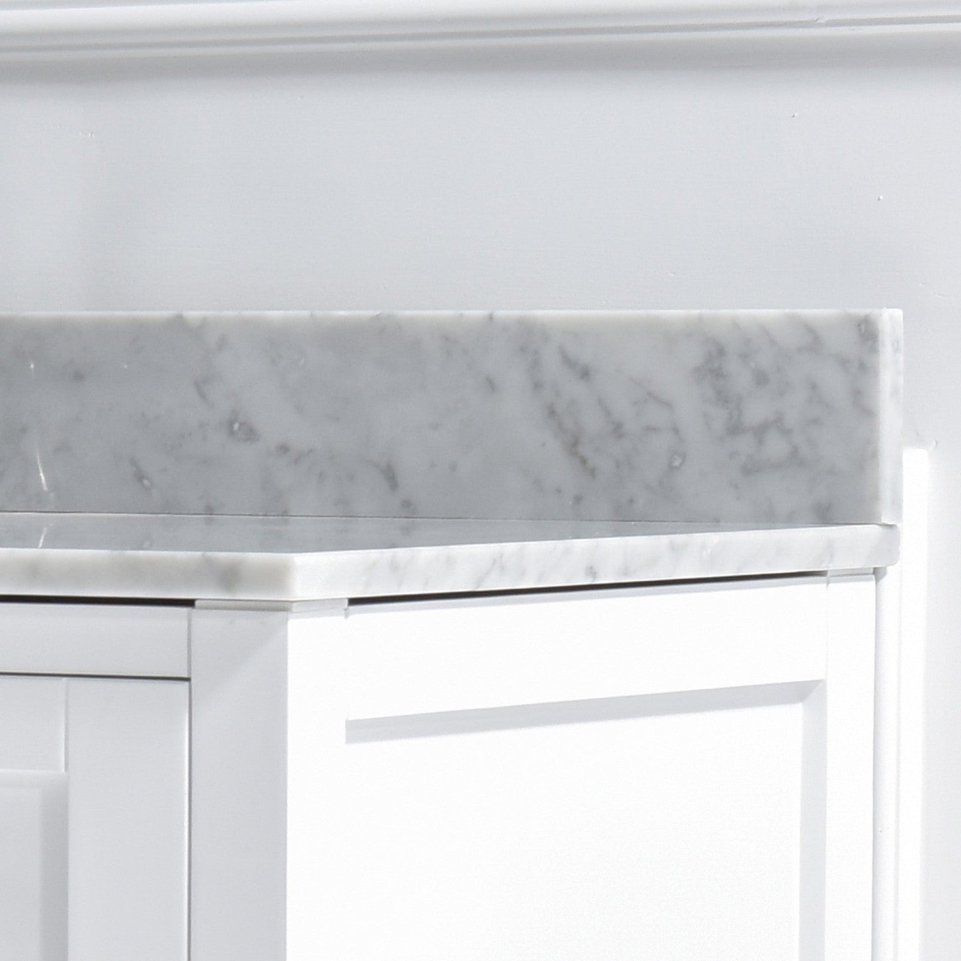 Woodbridge 31" White Carrara Marble Vanity Top With Single Undermount Sink and Pre-drilled Single Faucet Hole