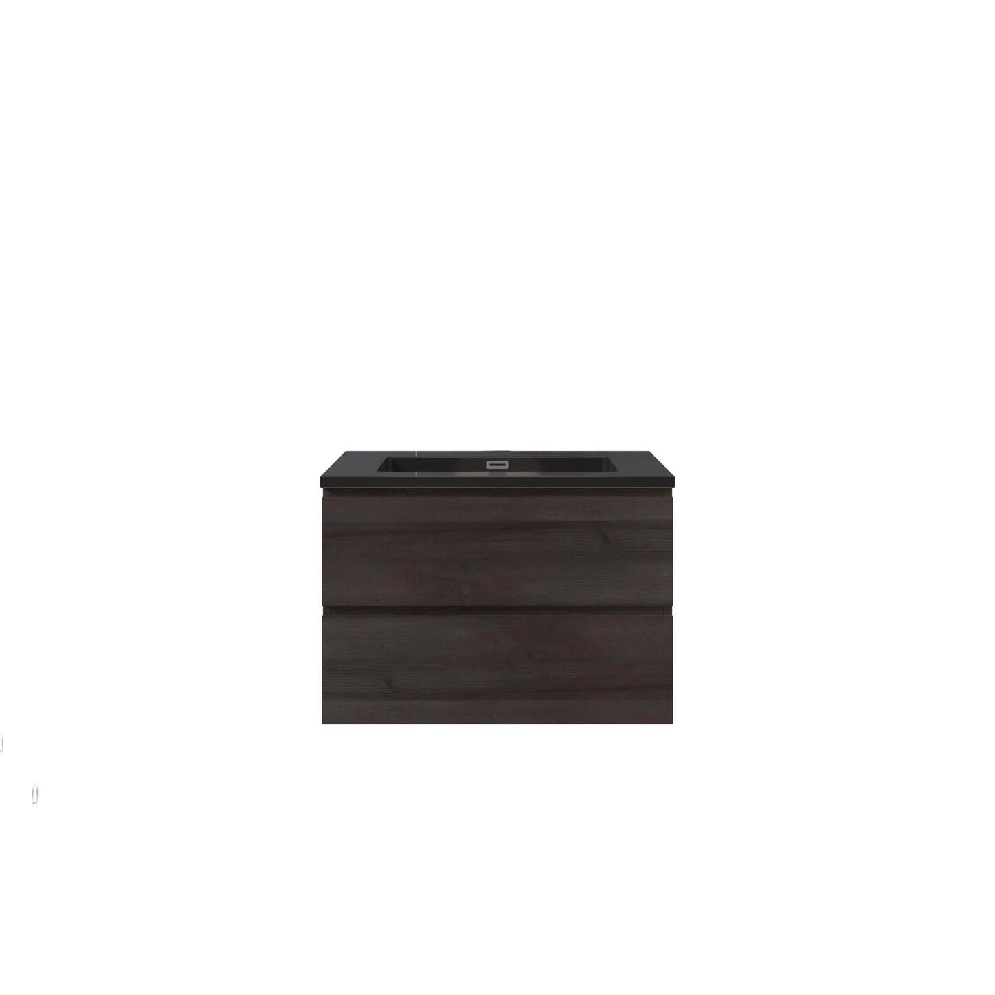 Woodbridge New Jersey Style 30" Gray Oak Vanity Base and Quartz Sand Composite Vanity Top With Integrated Sink