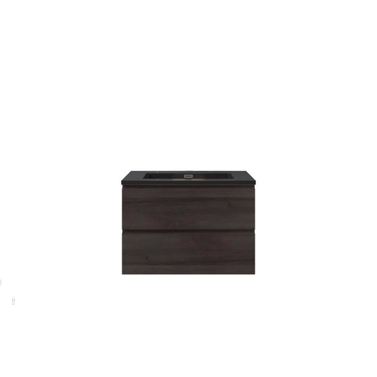 Woodbridge New Jersey Style 30" Gray Oak Vanity Base and Quartz Sand Composite Vanity Top With Integrated Sink