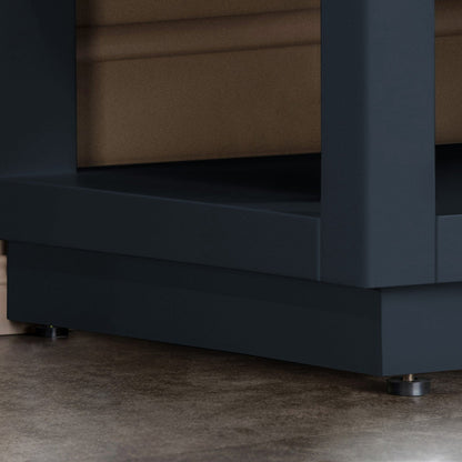 Woodbridge Venice 31" Gray and Gold Trim Solid Wood Vanity Base and Carrara Marble Vanity Top With 3 Pre-drilled Holes for 8" Widespread Faucet