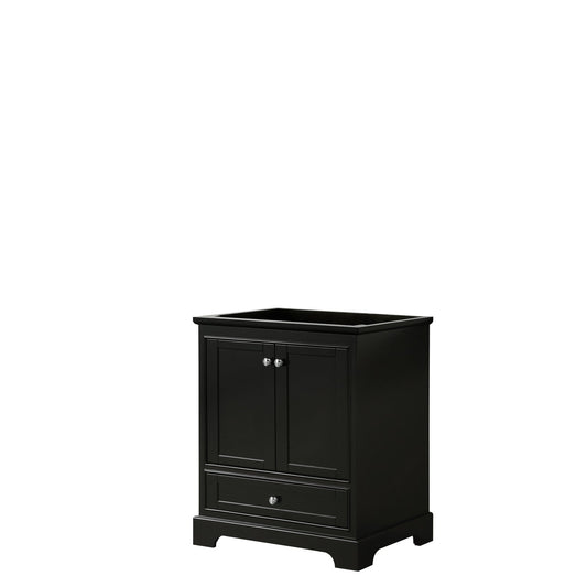 Wyndham Collection Deborah 30" Single Bathroom Vanity in Dark Espresso, No Countertop, No Sink, and No Mirror