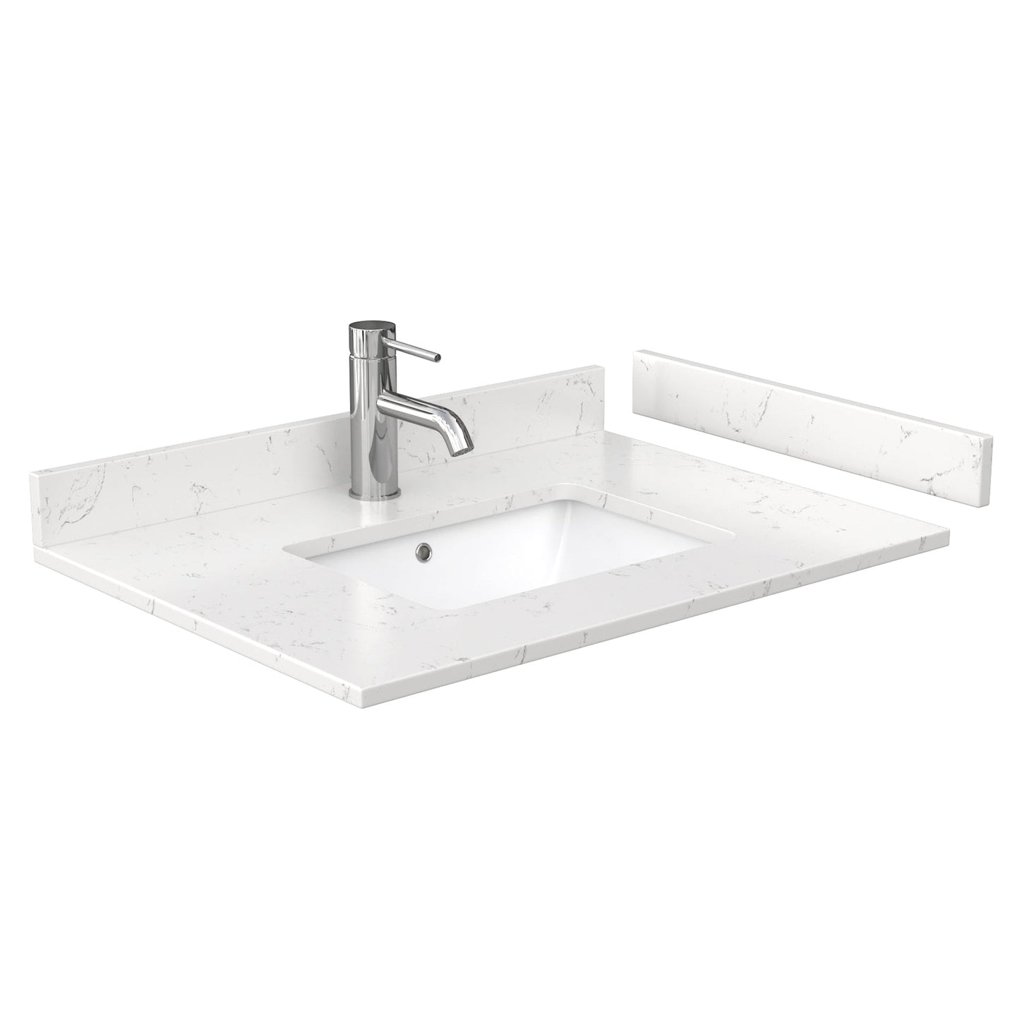Wyndham Collection Deborah 30" Single Bathroom Vanity in Dark Gray, Light-Vein Carrara Cultured Marble Countertop, Undermount Square Sink, Medicine Cabinet