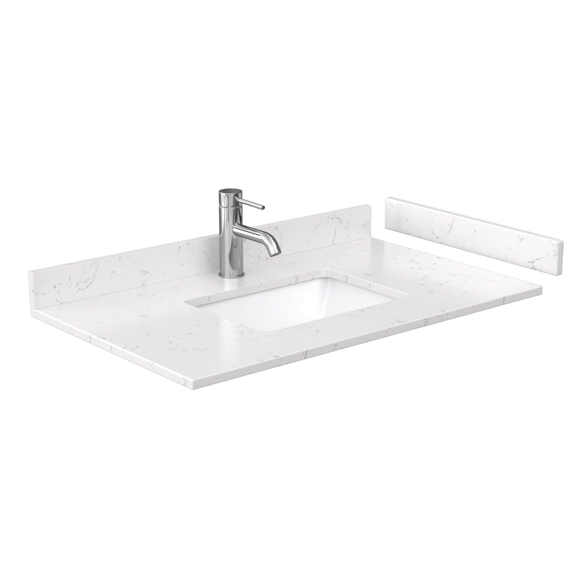 Wyndham Collection Deborah 36" Single Bathroom Vanity in Dark Gray, Light-Vein Carrara Cultured Marble Countertop, Undermount Square Sink, 24" Mirror