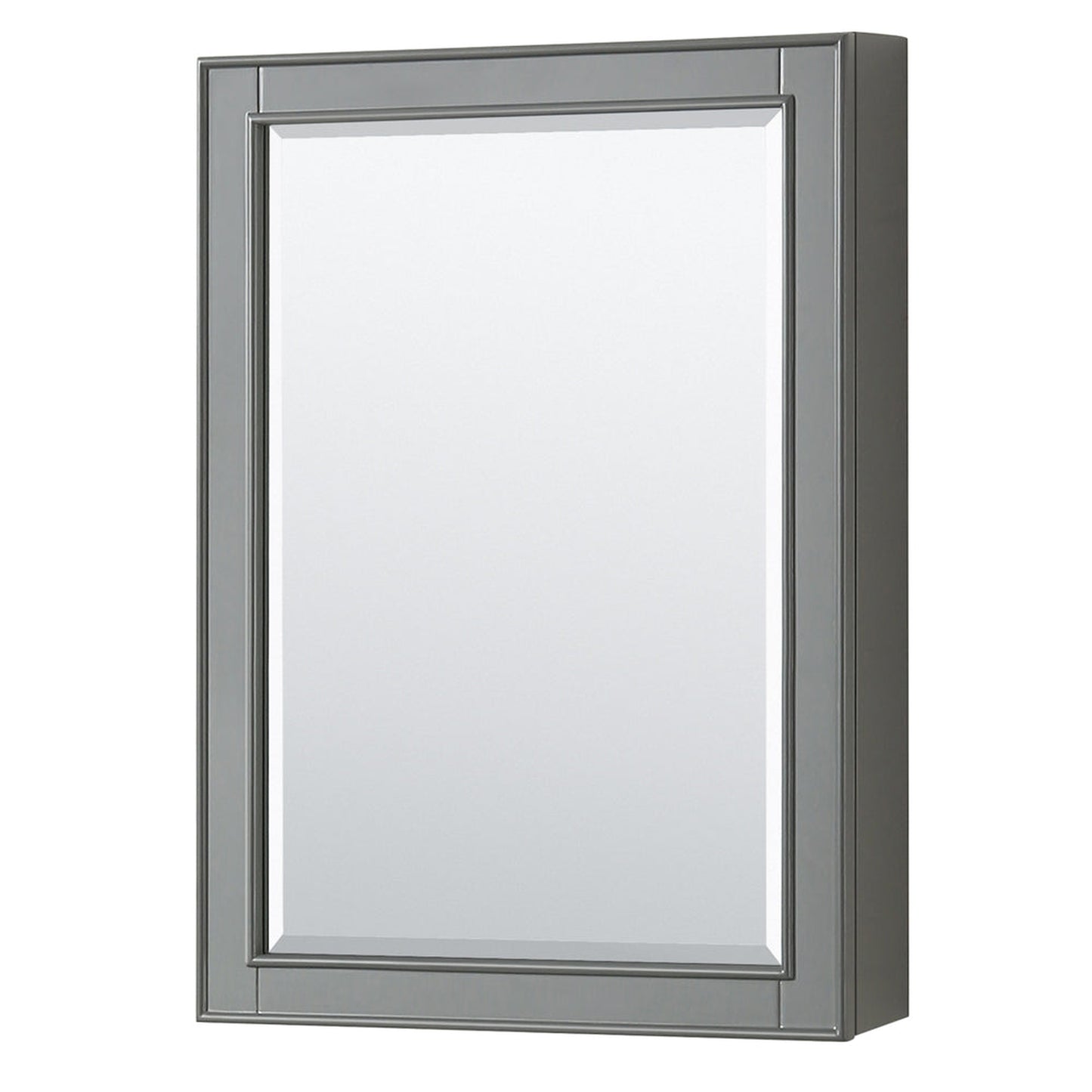 Wyndham Collection Deborah 60" Single Bathroom Vanity in Dark Gray, White Carrara Marble Countertop, Undermount Oval Sink, and Medicine Cabinet