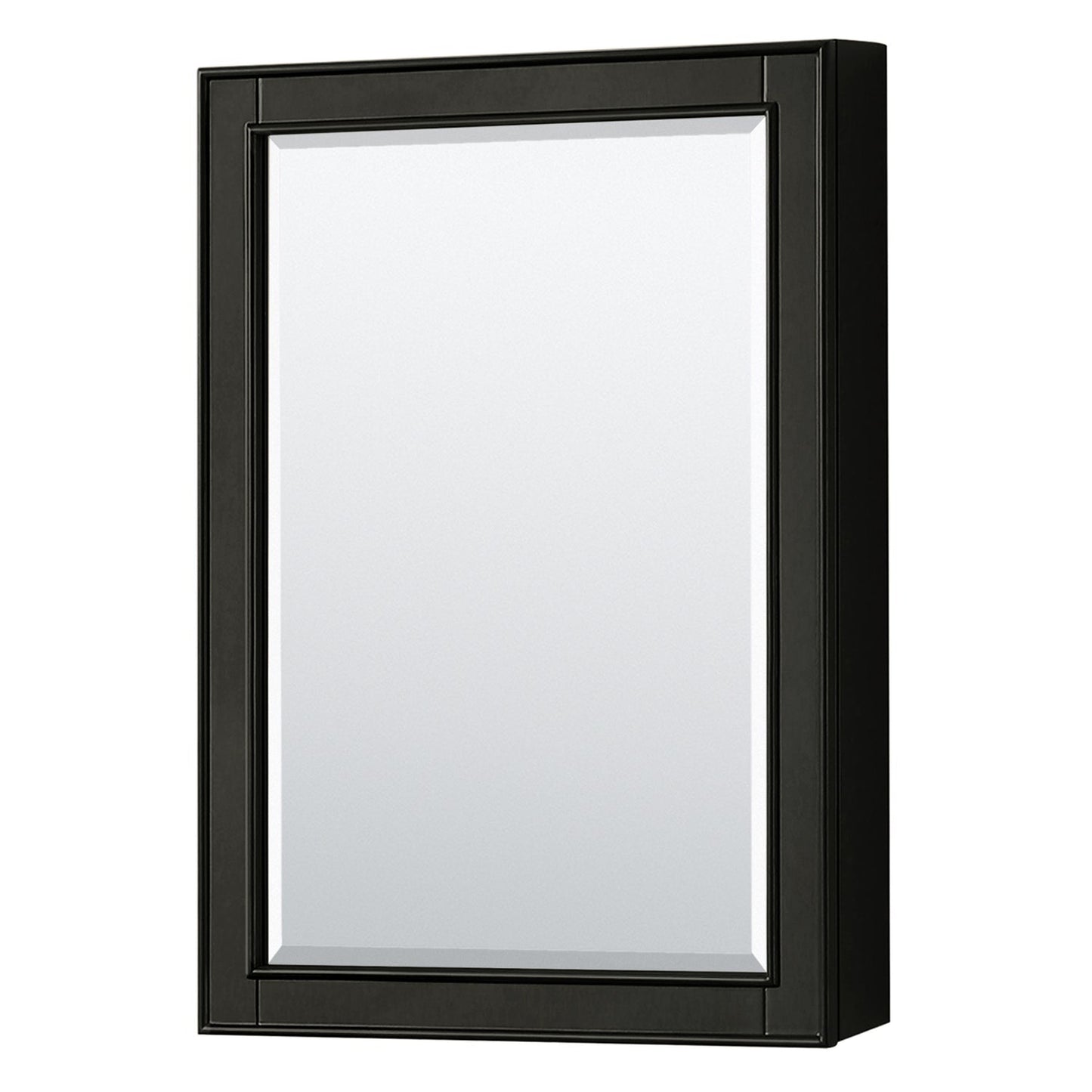 Wyndham Collection Deborah 80" Double Bathroom Vanity in Dark Espresso, White Carrara Marble Countertop, Undermount Oval Sinks, and Medicine Cabinet