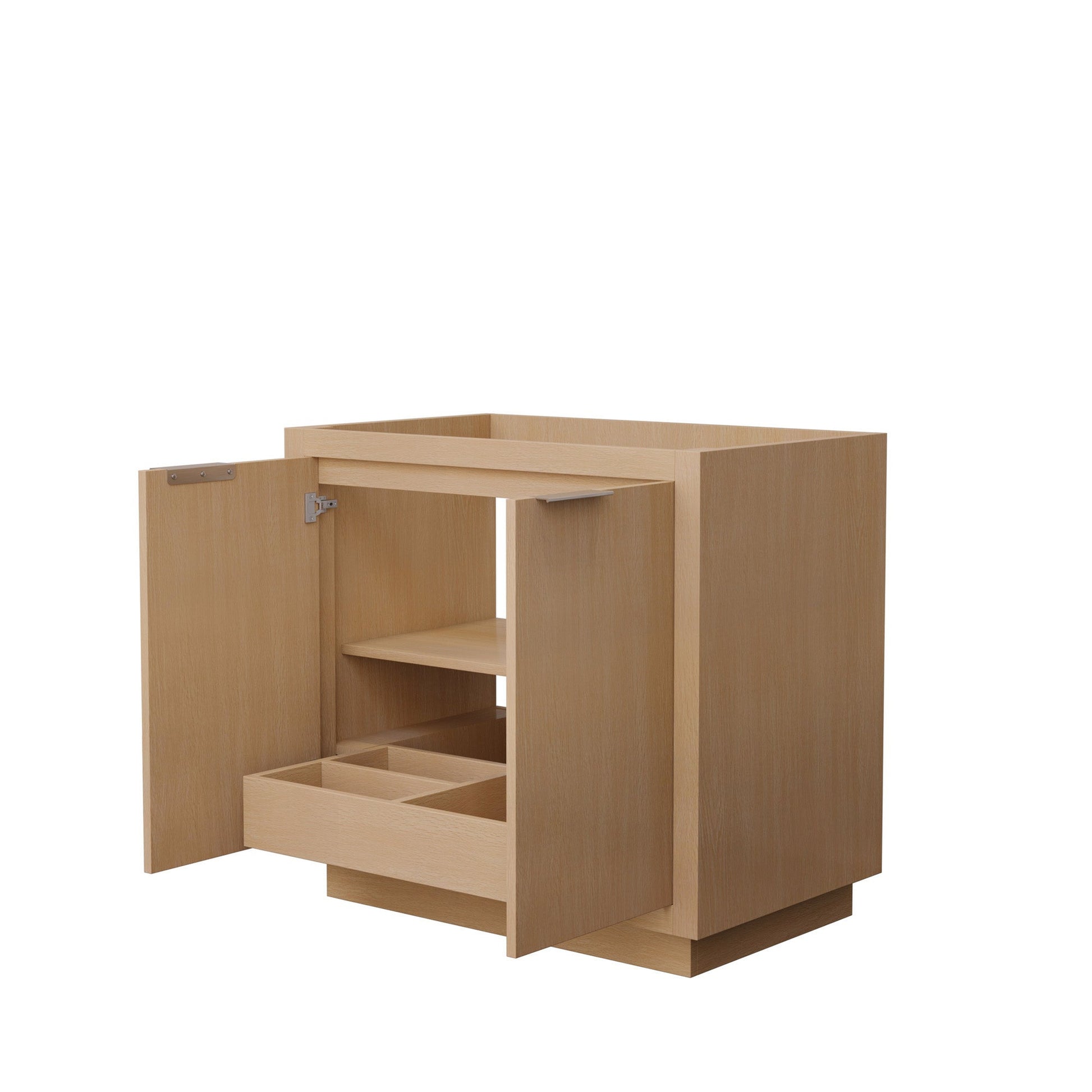 Wyndham Collection Maroni 36" Single Bathroom Vanity in Light Straw, No Countertop, No Sink