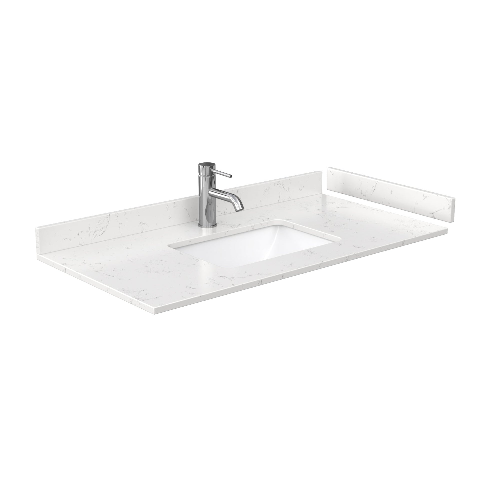 Wyndham Collection Maroni 42" Single Bathroom Vanity in Light Straw, Light-Vein Carrara Cultured Marble Countertop, Undermount Square Sink, Matte Black Trim