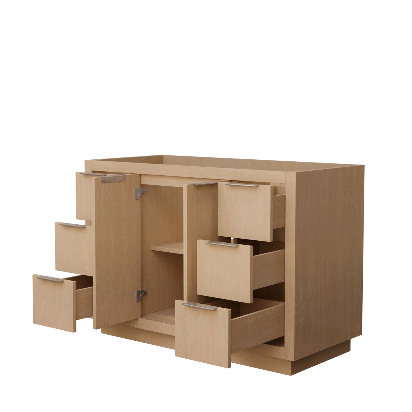 Wyndham Collection Maroni 48" Single Bathroom Vanity in Light Straw, No Countertop, No Sink