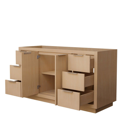 Wyndham Collection Maroni 60" Single Bathroom Vanity in Light Straw, No Countertop, No Sink