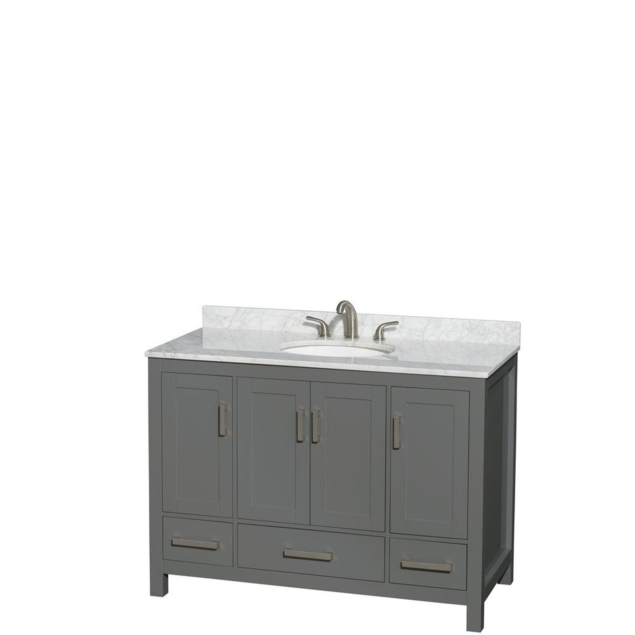 Wyndham Collection Sheffield 48" Wood Single Bathroom Vanity - Thumbnail 5