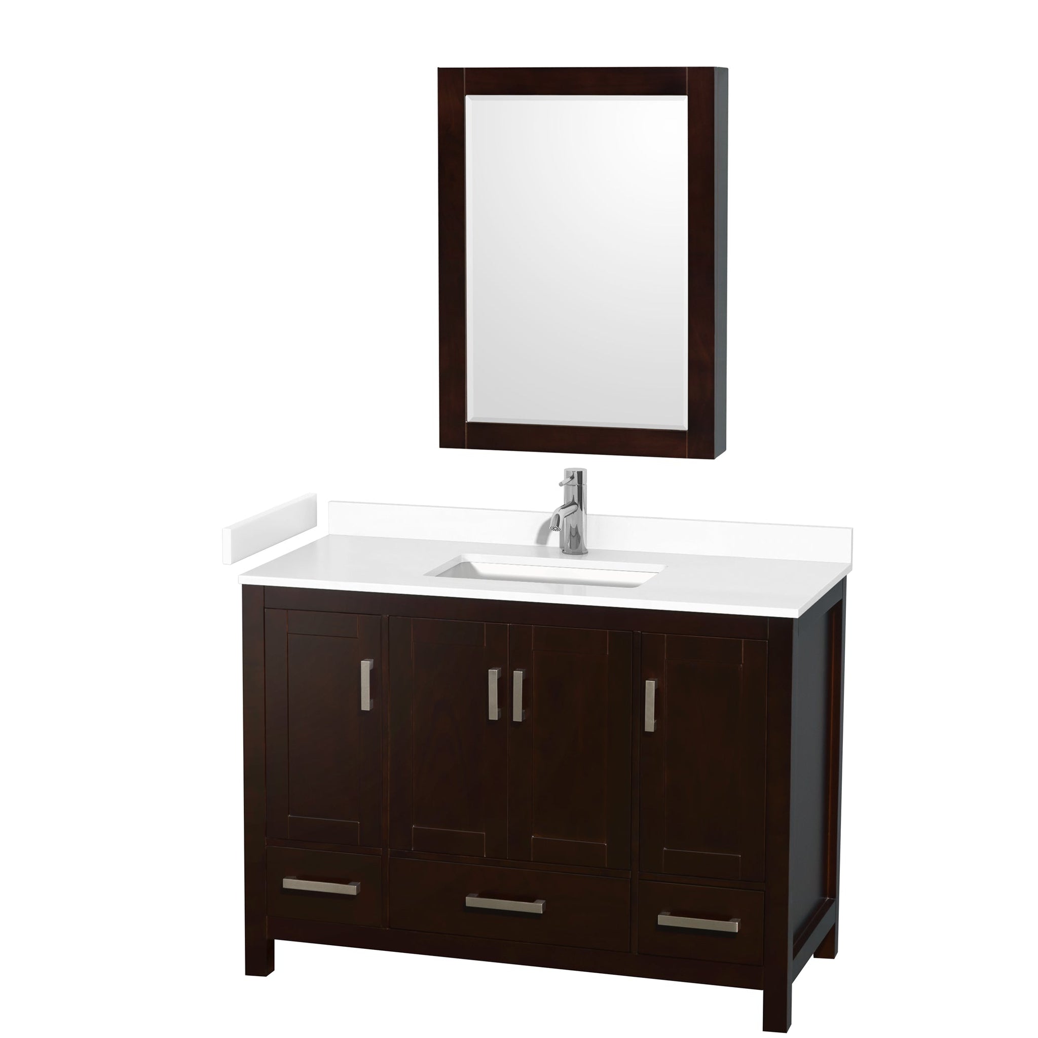 Wyndham Collection Sheffield 48" Wood Single Bathroom Vanity