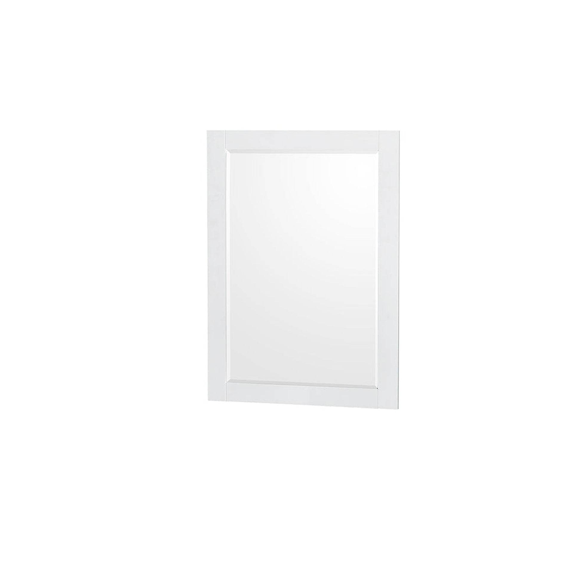 Wyndham Collection Sheffield 48" Single Bathroom Vanity in White, White Quartz Countertop, Undermount Square Sink, 24" Mirror