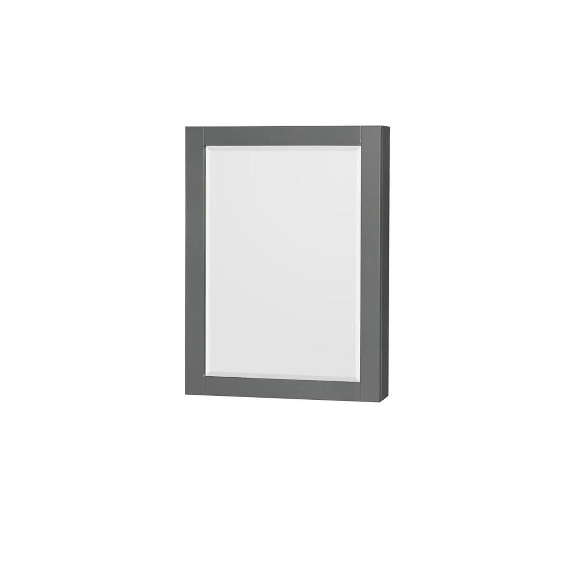 Wyndham Collection Sheffield 60" Double Bathroom Vanity in Dark Gray, No Countertop, No Sinks, and Medicine Cabinet