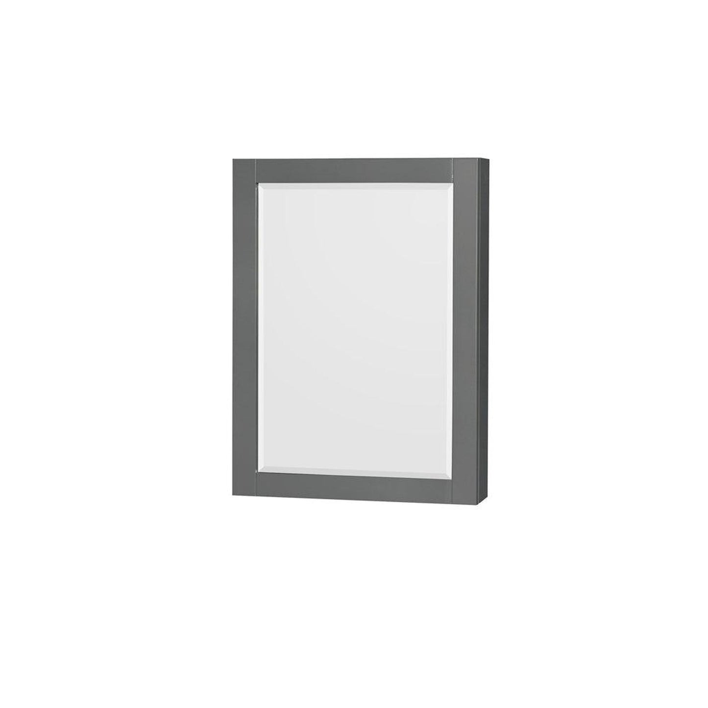 Wyndham Collection Sheffield 60" Double Bathroom Vanity in Dark Gray, White Carrara Marble Countertop, Undermount Oval Sinks, and Medicine Cabinet