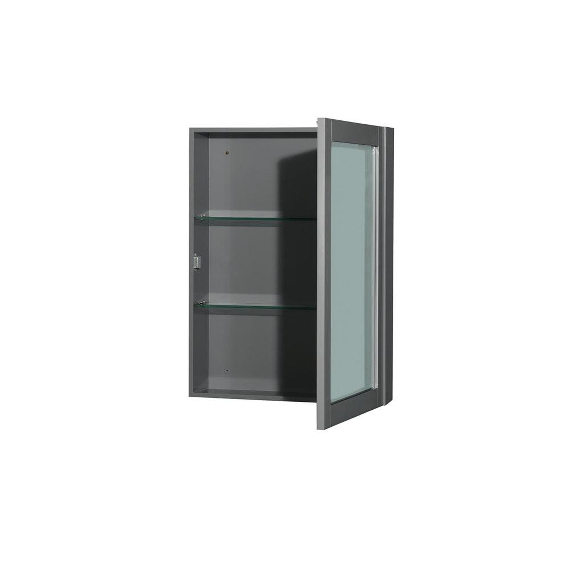 Wyndham Collection Sheffield 60" Double Bathroom Vanity in Dark Gray, White Carrara Marble Countertop, Undermount Square Sinks, and Medicine Cabinet