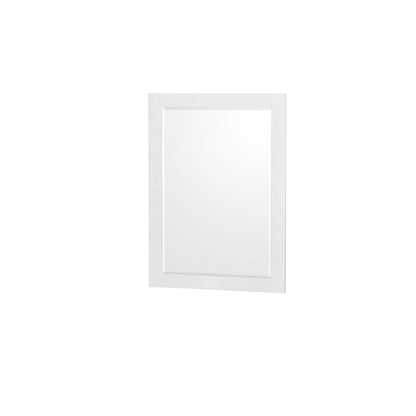 Wyndham Collection Sheffield 60" Double Bathroom Vanity in White, White Quartz Countertop, Undermount Square Sinks, 24" Mirror