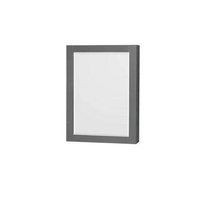 Wyndham Collection Sheffield 60" Single Bathroom Vanity in Dark Gray, White Carrara Marble Countertop, Undermount Square Sink, and Medicine Cabinet