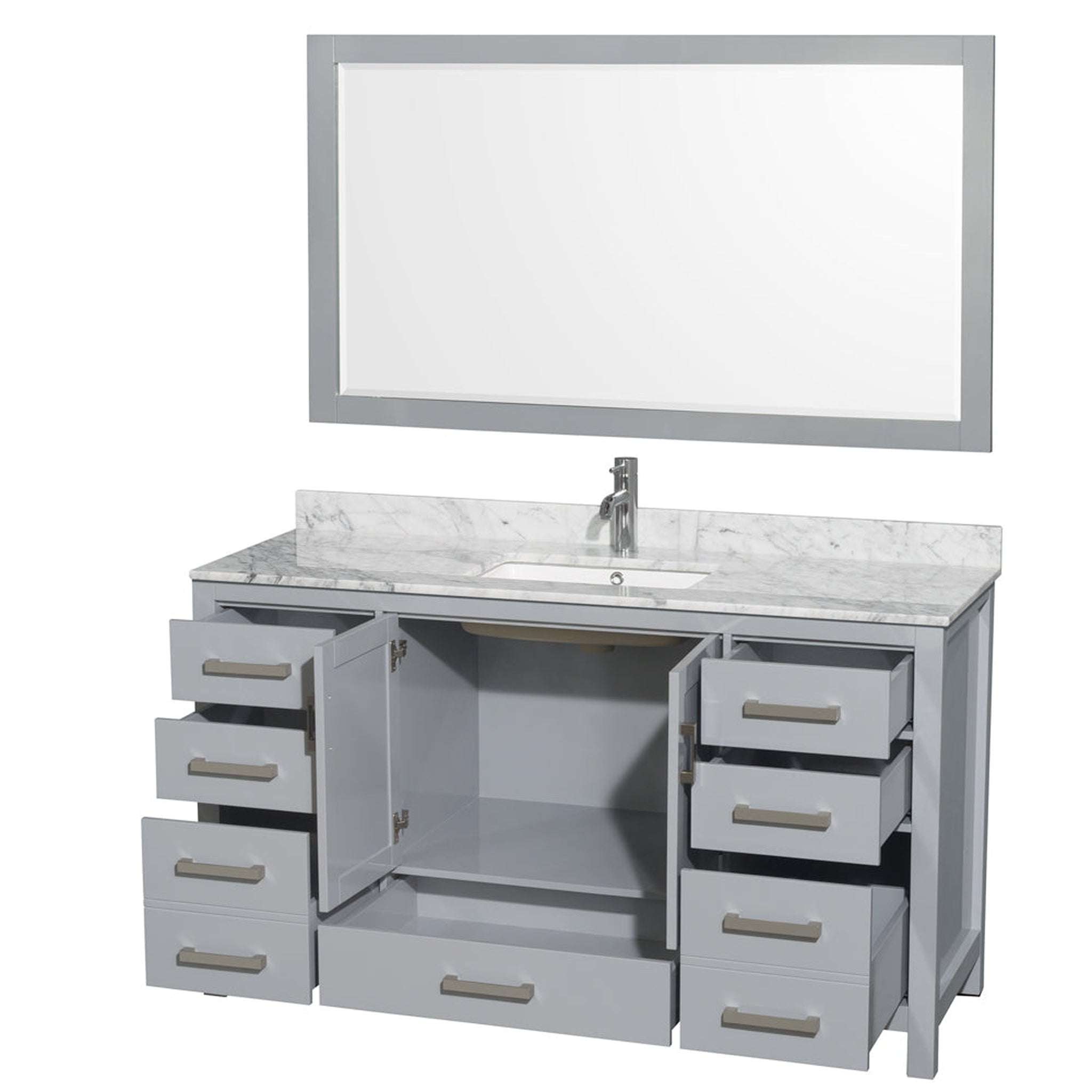 Wyndham Collection Sheffield 60-in Bathroom Vanity Set - Thumbnail 2