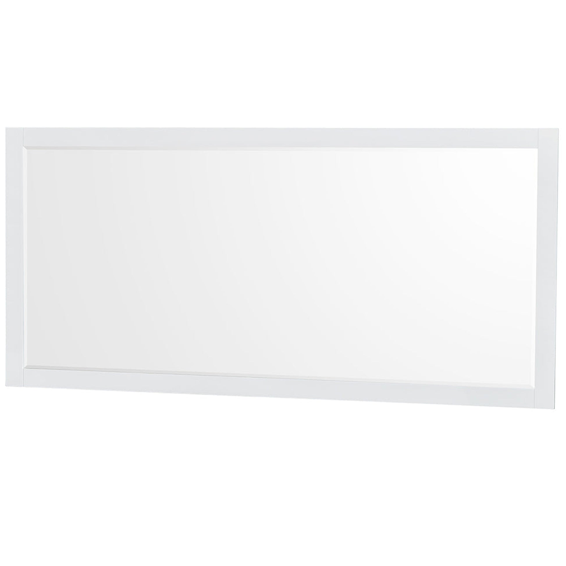 Wyndham Collection Sheffield 72" Double Bathroom Vanity in White, Carrara Cultured Marble Countertop, Undermount Square Sinks, 24" Mirror