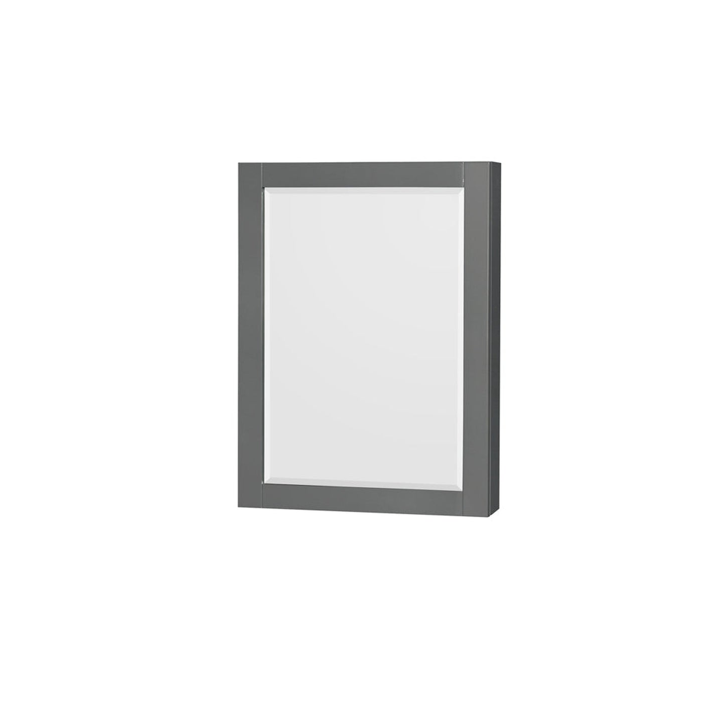 Wyndham Collection Sheffield 80" Double Bathroom Vanity in Dark Gray, Calacatta Quartz Countertop, Undermount Square Sinks, 24" Mirror