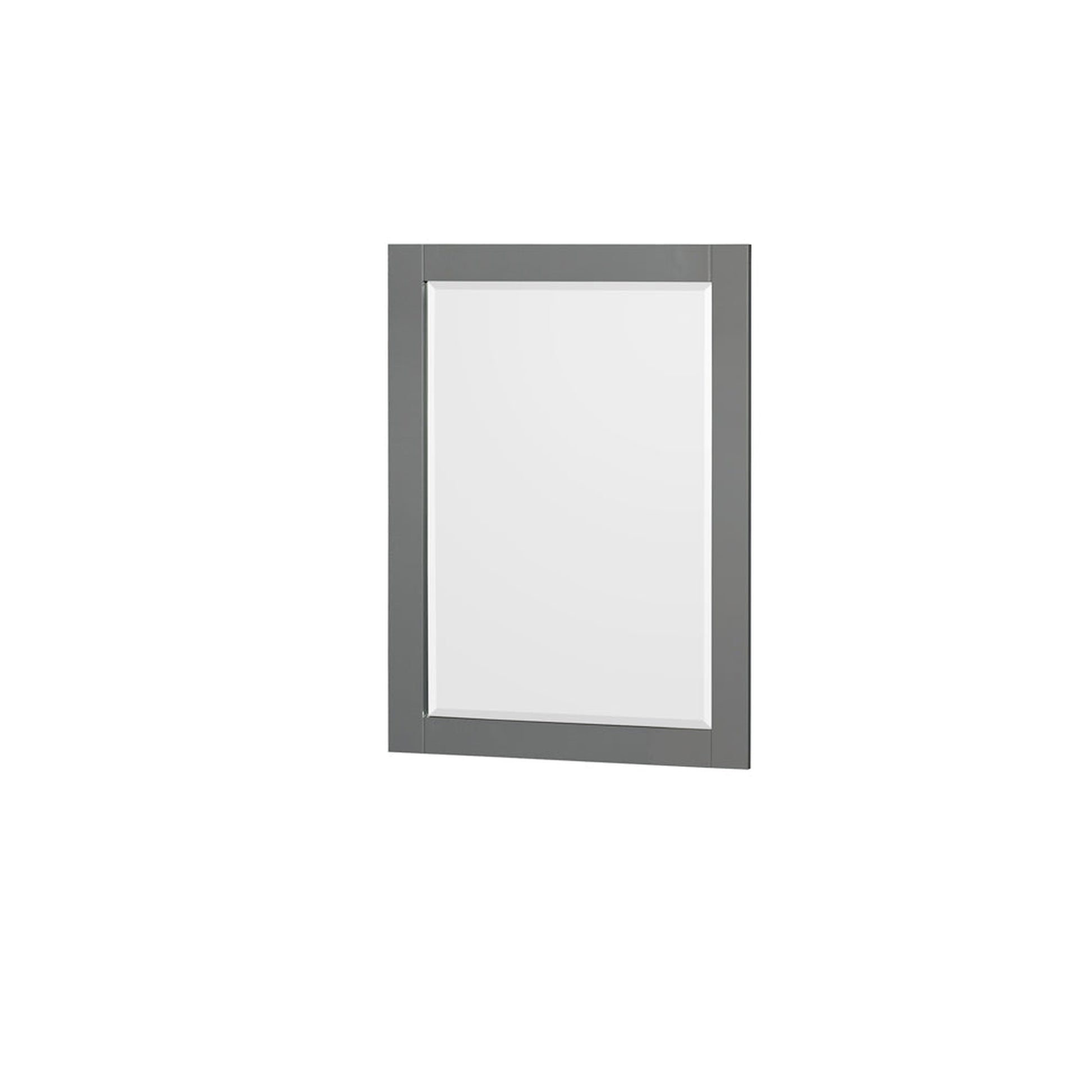 Wyndham Collection Sheffield 80" Double Bathroom Vanity in Dark Gray, Ivory Marble Countertop, Undermount Square Sinks, and 24" Mirror